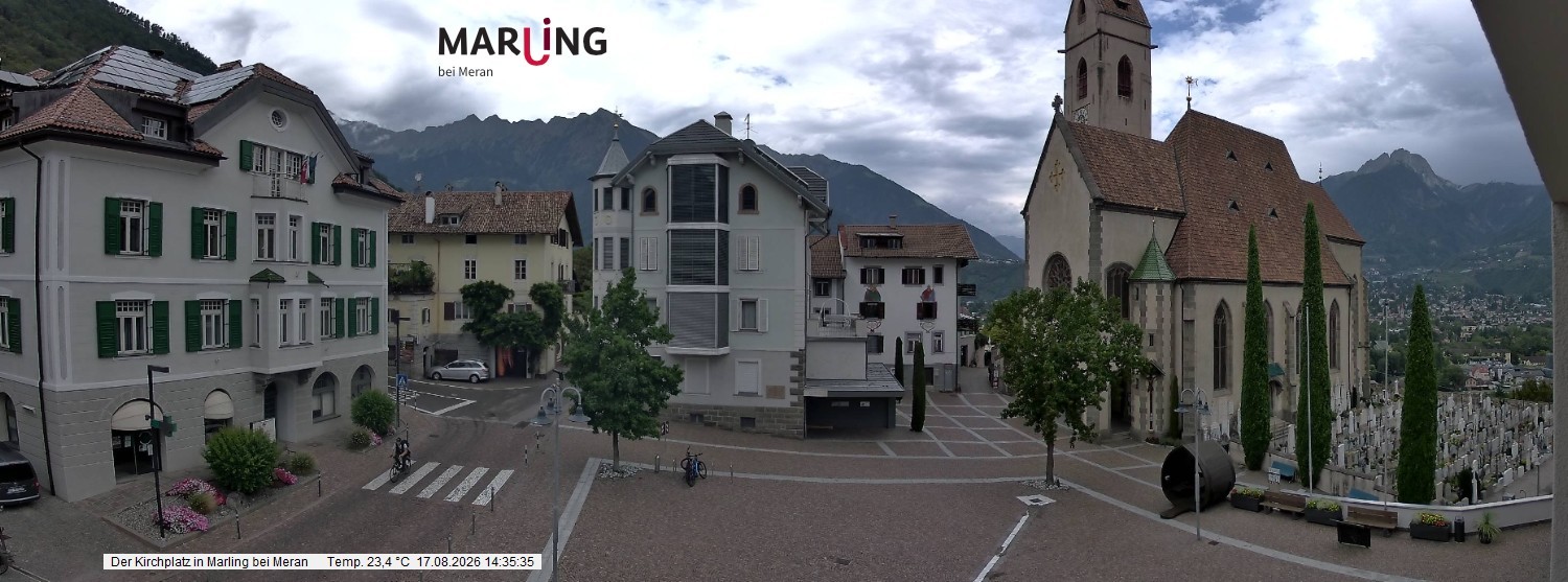 Archiv Foto Webcam Pfarrkirche Maria Himmelfahrt Marling