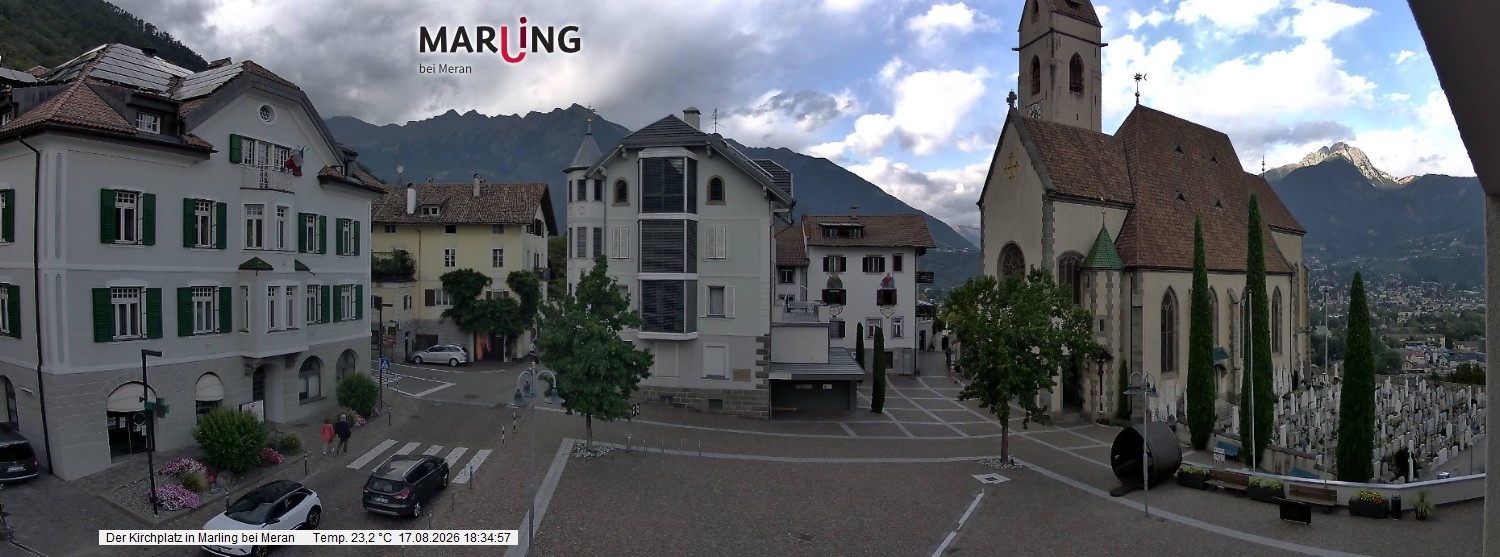 Archiv Foto Webcam Pfarrkirche Maria Himmelfahrt Marling
