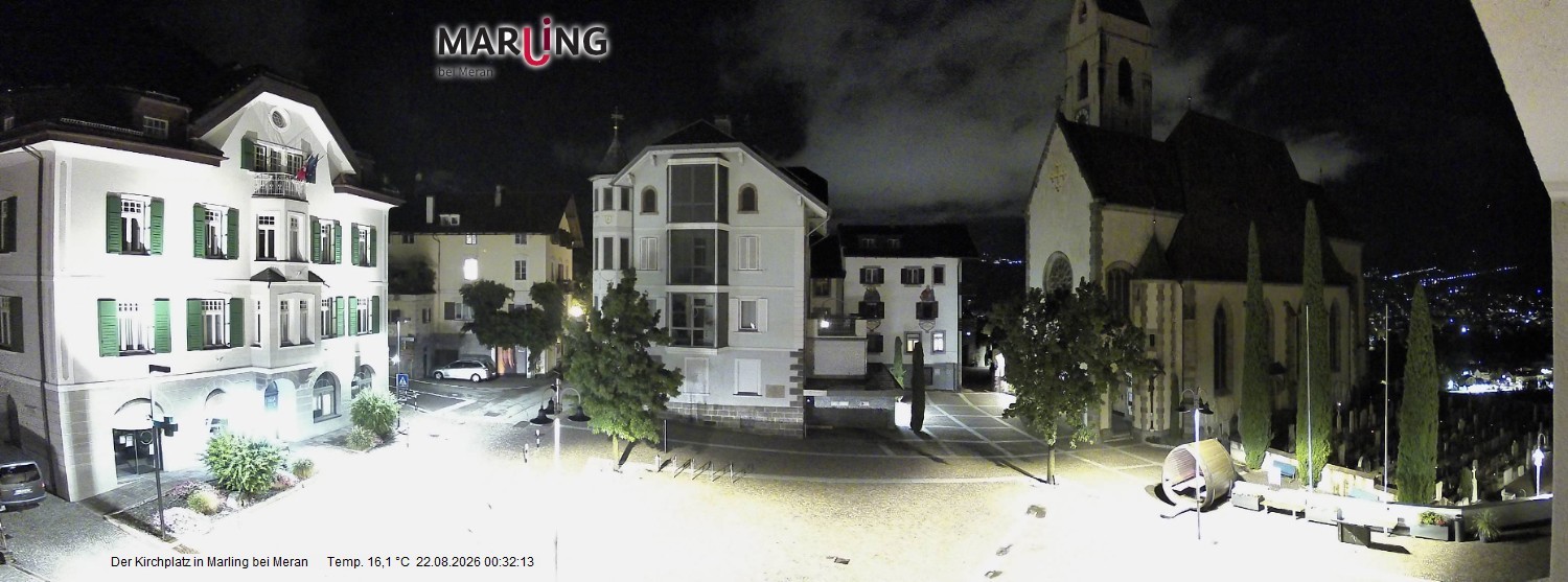 Archiv Foto Webcam Pfarrkirche Maria Himmelfahrt Marling