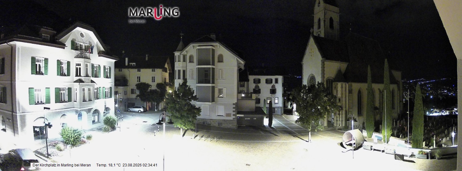Archived image Webcam Marling - Piazza Chiesa