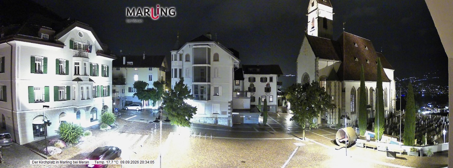 Archiv Foto Webcam Pfarrkirche Maria Himmelfahrt Marling