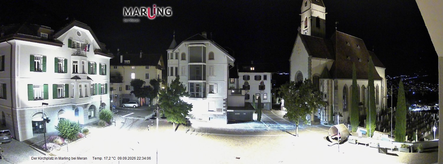 Archiv Foto Webcam Pfarrkirche Maria Himmelfahrt Marling