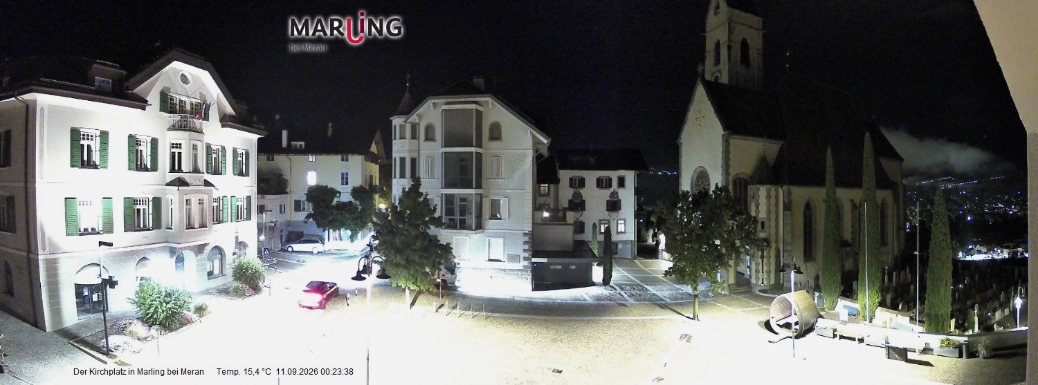 Archiv Foto Webcam Pfarrkirche Maria Himmelfahrt Marling