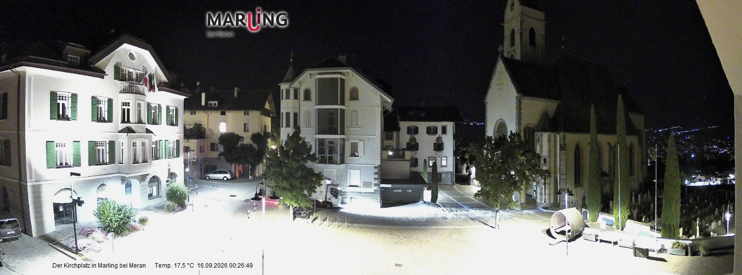 Archiv Foto Webcam Pfarrkirche Maria Himmelfahrt Marling
