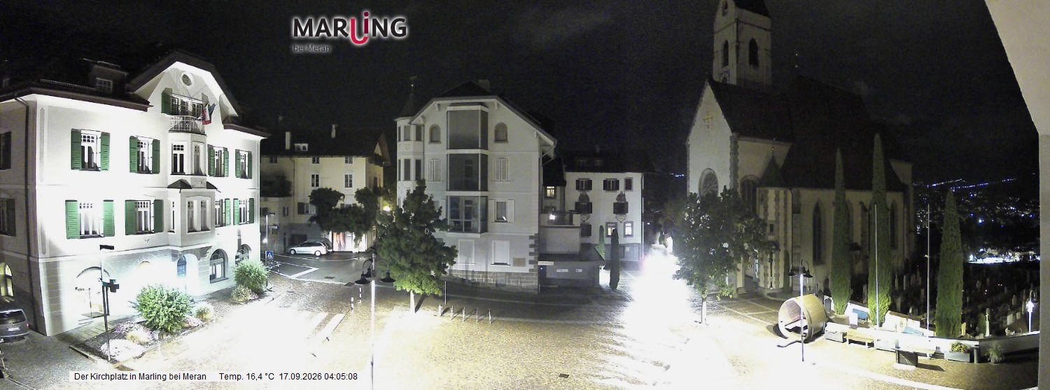 Archiv Foto Webcam Pfarrkirche Maria Himmelfahrt Marling