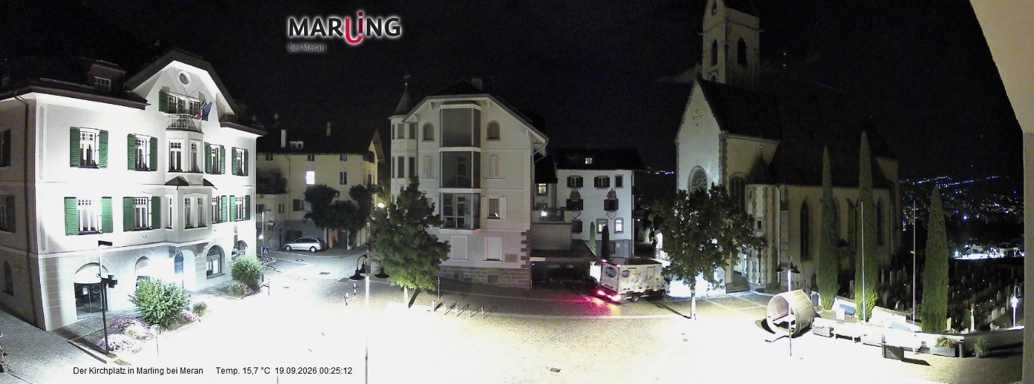 Archiv Foto Webcam Pfarrkirche Maria Himmelfahrt Marling