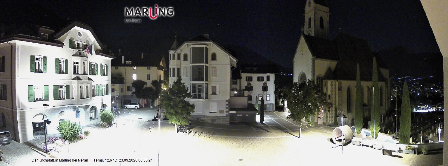 Archiv Foto Webcam Pfarrkirche Maria Himmelfahrt Marling