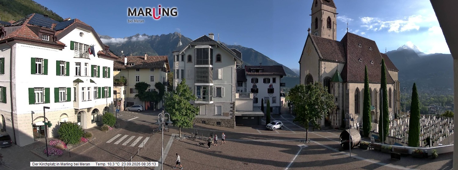 Archiv Foto Webcam Pfarrkirche Maria Himmelfahrt Marling