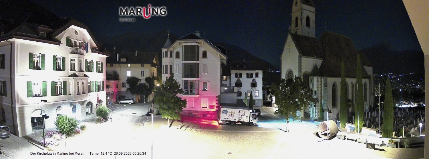 Archiv Foto Webcam Pfarrkirche Maria Himmelfahrt Marling