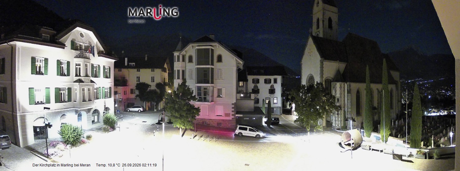 Archiv Foto Webcam Pfarrkirche Maria Himmelfahrt Marling