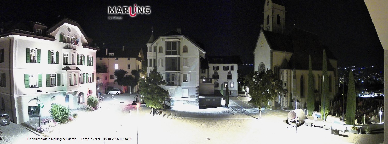Archiv Foto Webcam Pfarrkirche Maria Himmelfahrt Marling