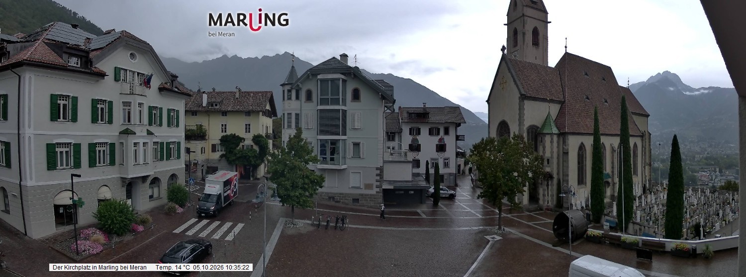 Archiv Foto Webcam Pfarrkirche Maria Himmelfahrt Marling