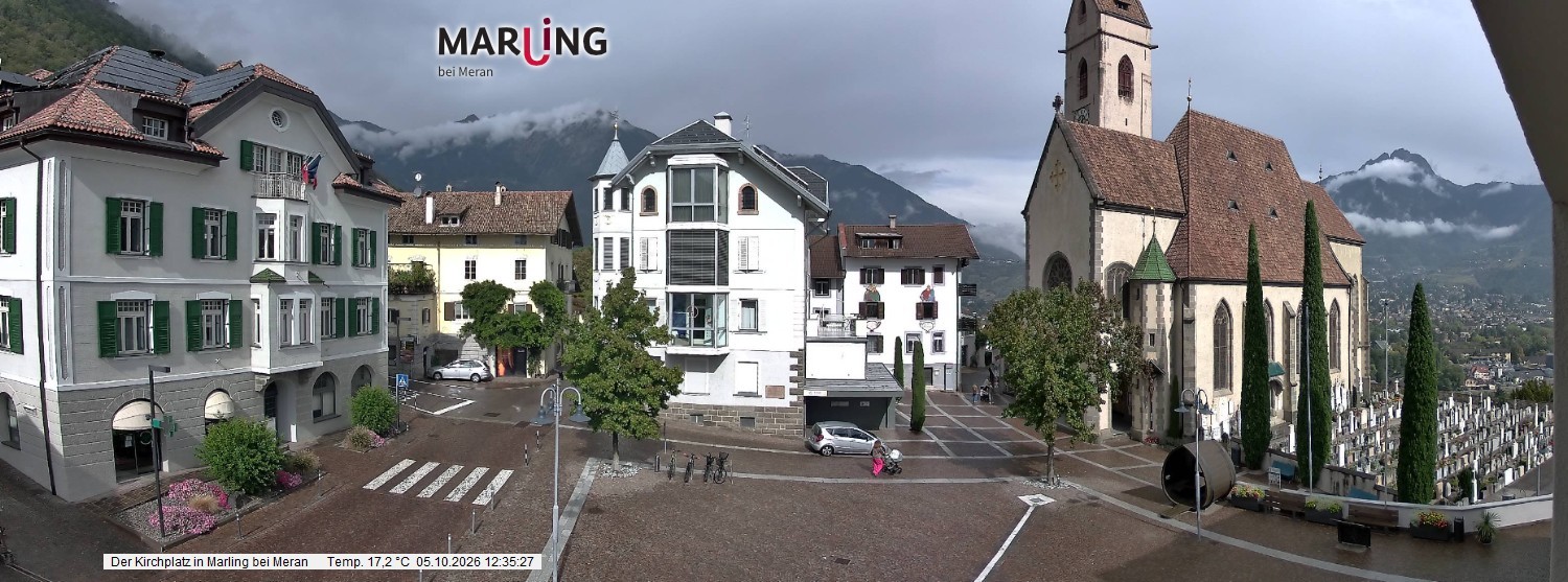 Archiv Foto Webcam Pfarrkirche Maria Himmelfahrt Marling