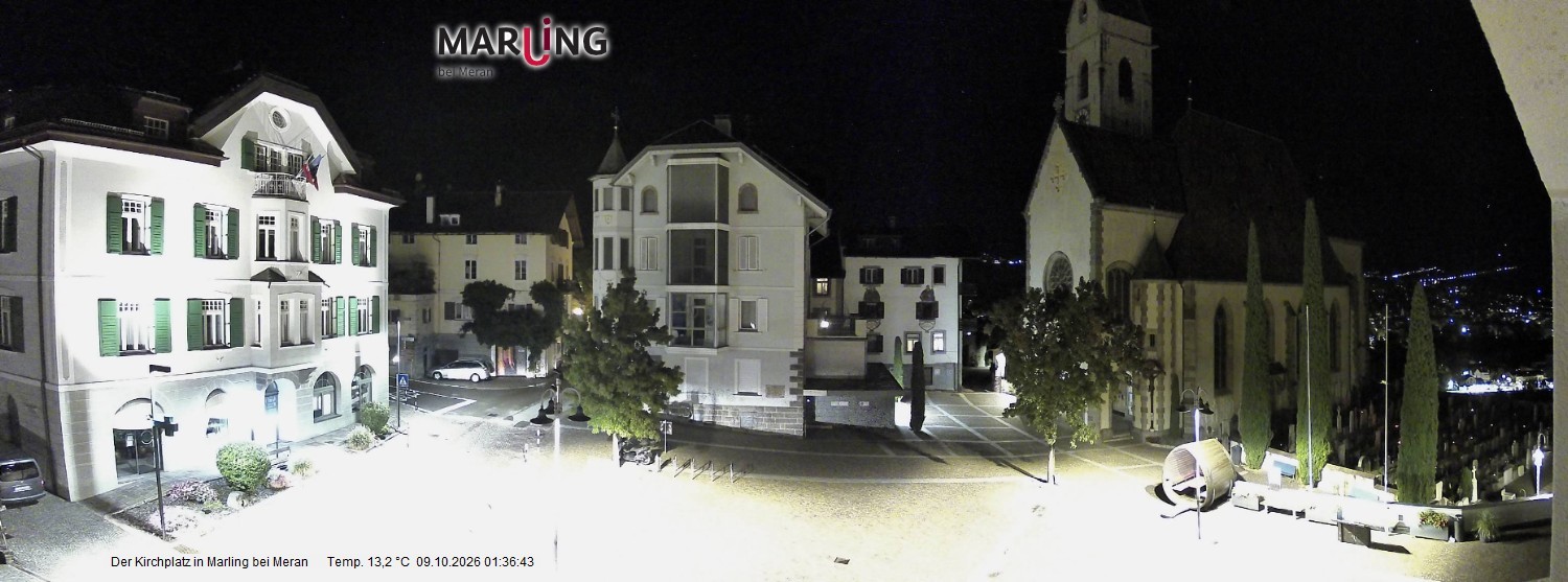 Archived image Webcam Marling - Piazza Chiesa
