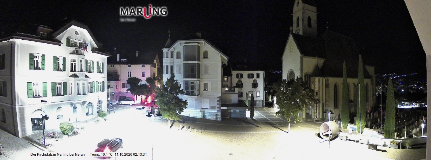 Archived image Webcam Marling - Piazza Chiesa