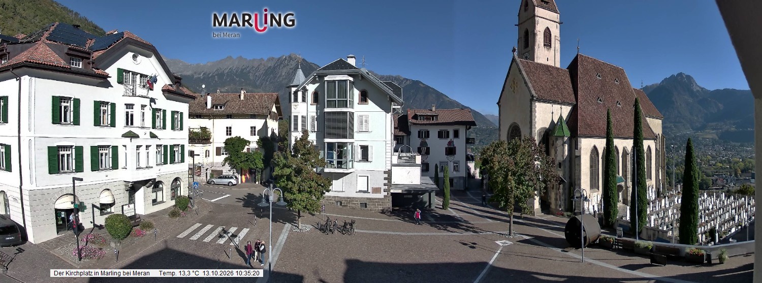 Archiv Foto Webcam Pfarrkirche Maria Himmelfahrt Marling