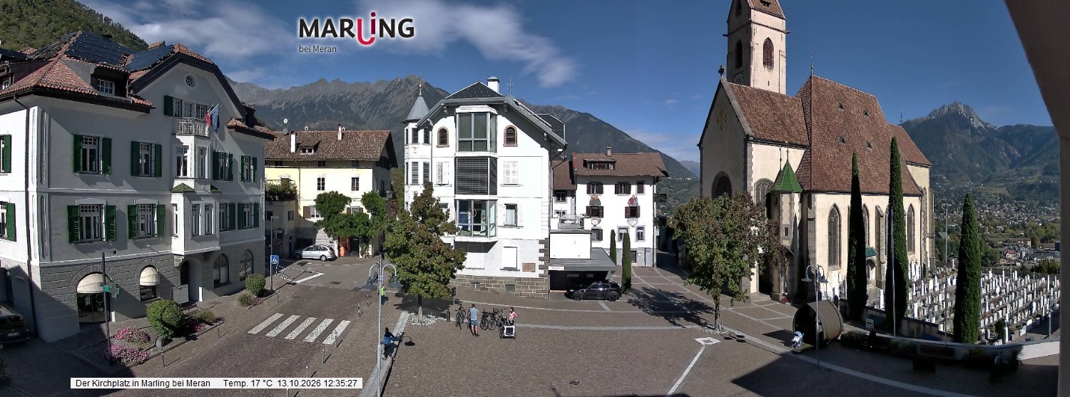 Archiv Foto Webcam Pfarrkirche Maria Himmelfahrt Marling