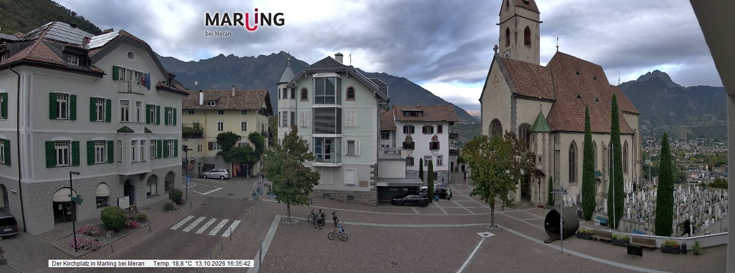 Archiv Foto Webcam Pfarrkirche Maria Himmelfahrt Marling