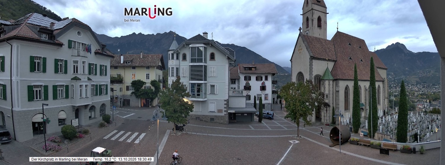 Archiv Foto Webcam Pfarrkirche Maria Himmelfahrt Marling