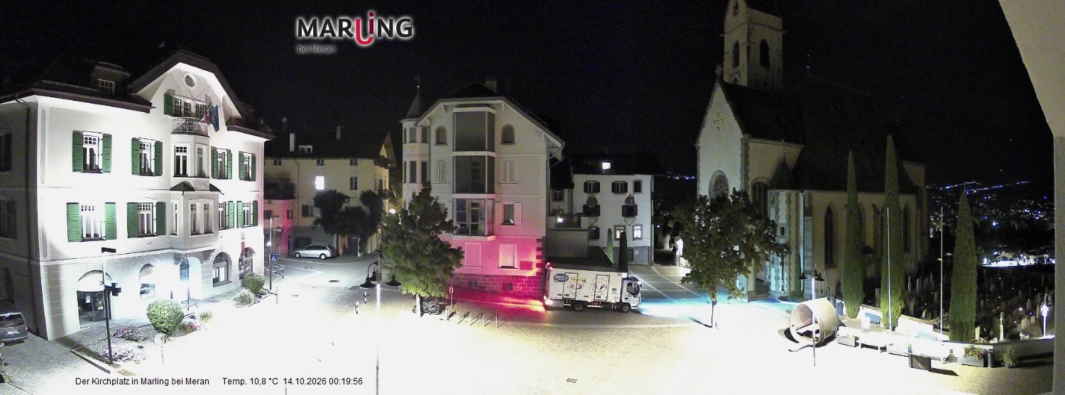 Archiv Foto Webcam Pfarrkirche Maria Himmelfahrt Marling