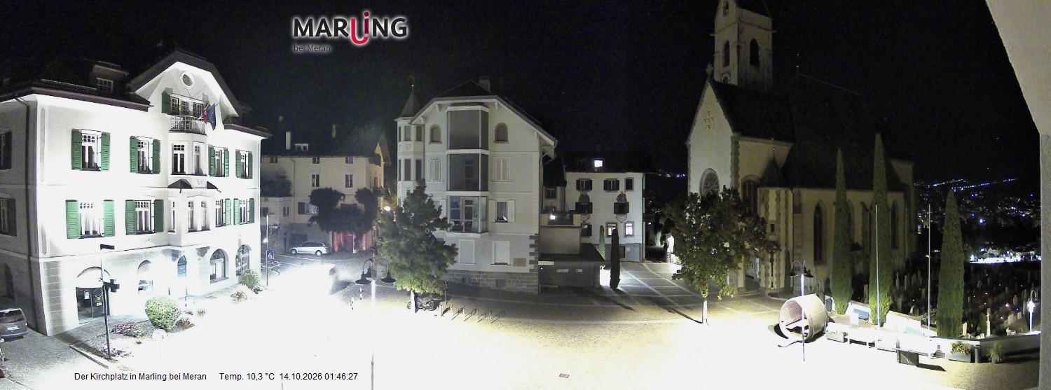 Archiv Foto Webcam Pfarrkirche Maria Himmelfahrt Marling