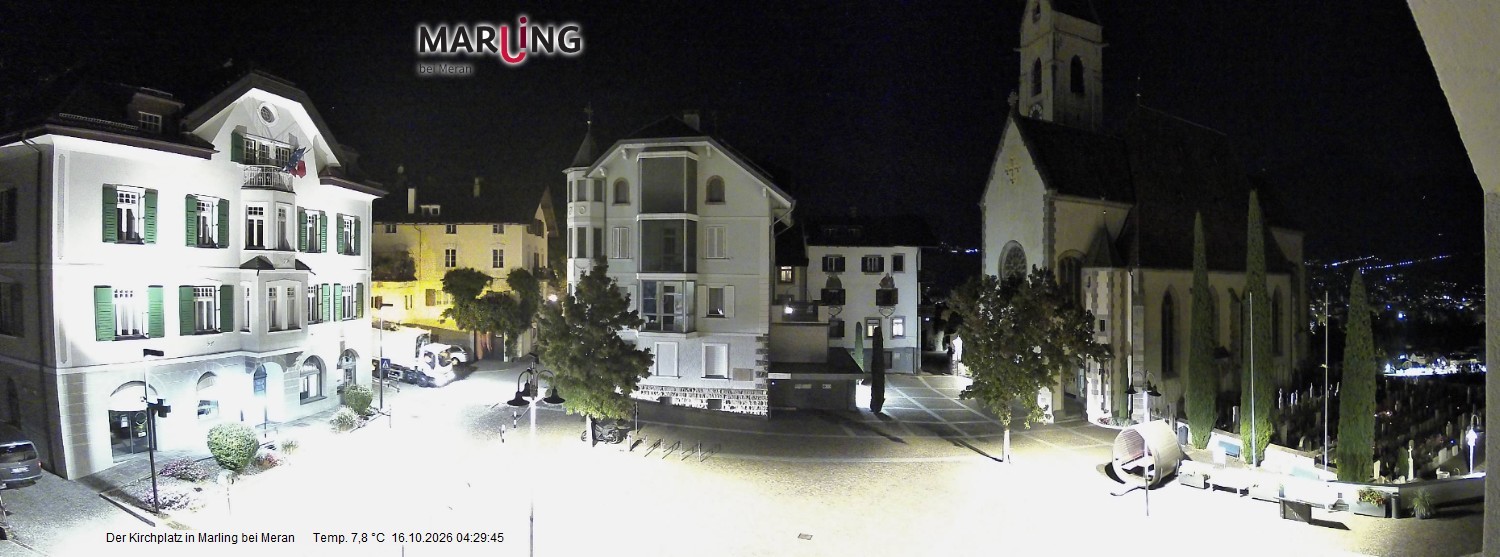 Archiv Foto Webcam Pfarrkirche Maria Himmelfahrt Marling