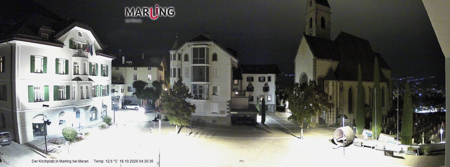 Archiv Foto Webcam Pfarrkirche Maria Himmelfahrt Marling