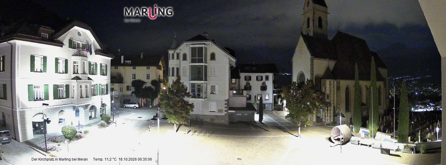Archiv Foto Webcam Pfarrkirche Maria Himmelfahrt Marling
