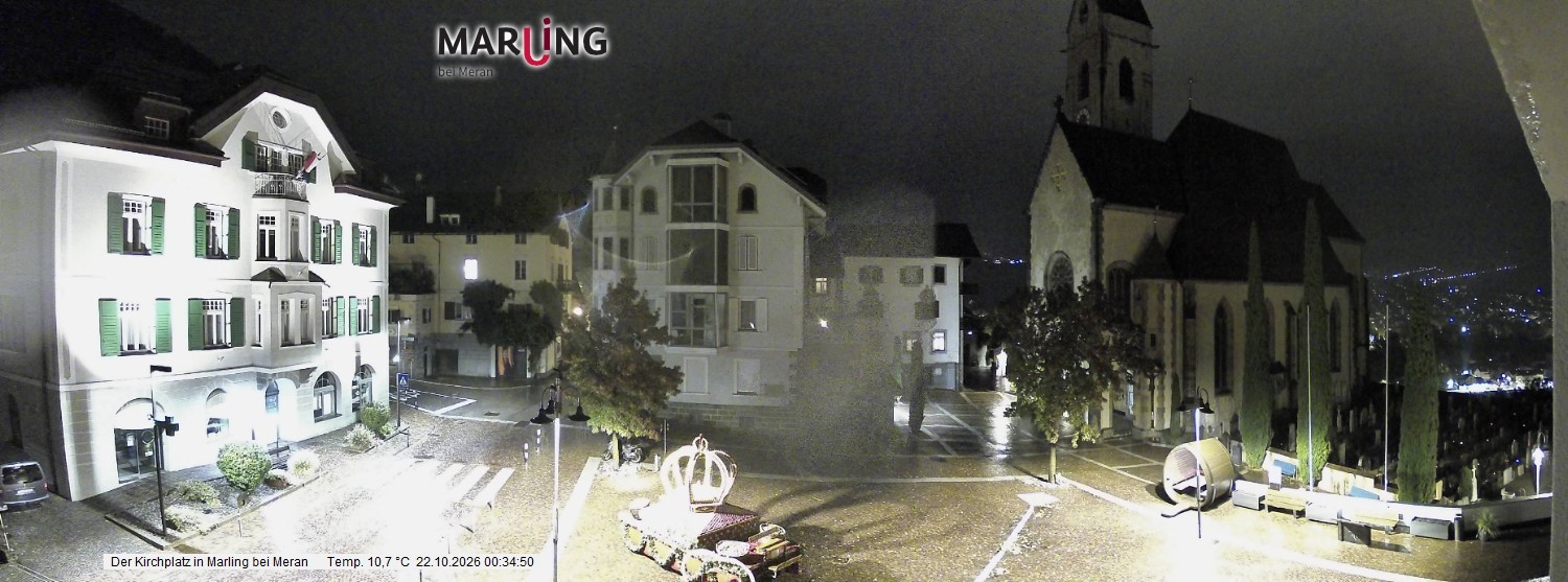Archiv Foto Webcam Pfarrkirche Maria Himmelfahrt Marling