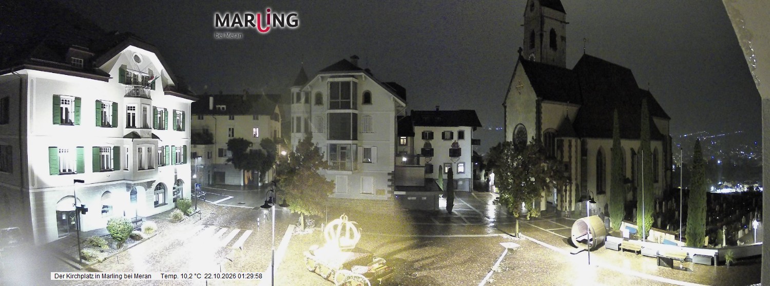 Archiv Foto Webcam Pfarrkirche Maria Himmelfahrt Marling