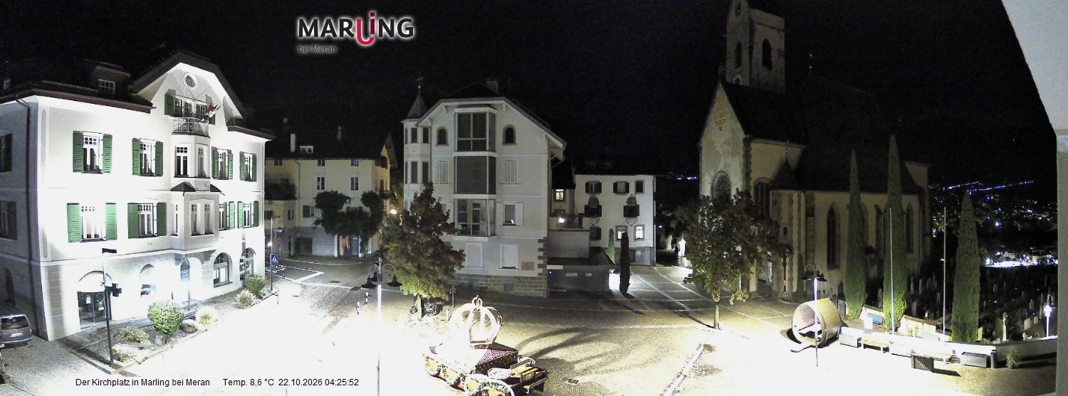 Archiv Foto Webcam Pfarrkirche Maria Himmelfahrt Marling