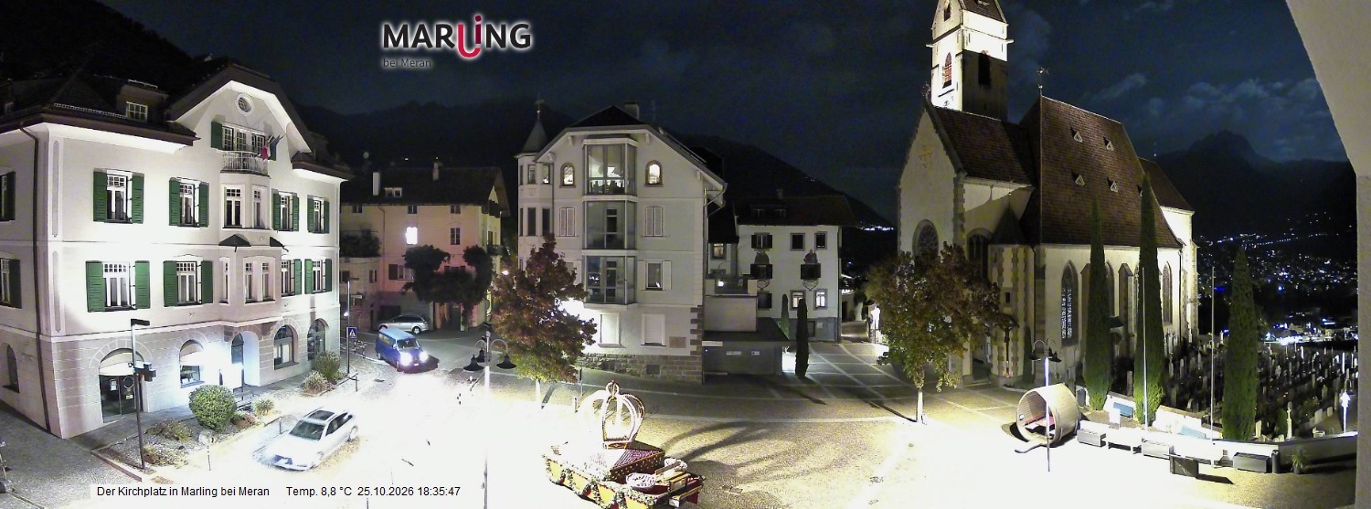 Archiv Foto Webcam Pfarrkirche Maria Himmelfahrt Marling