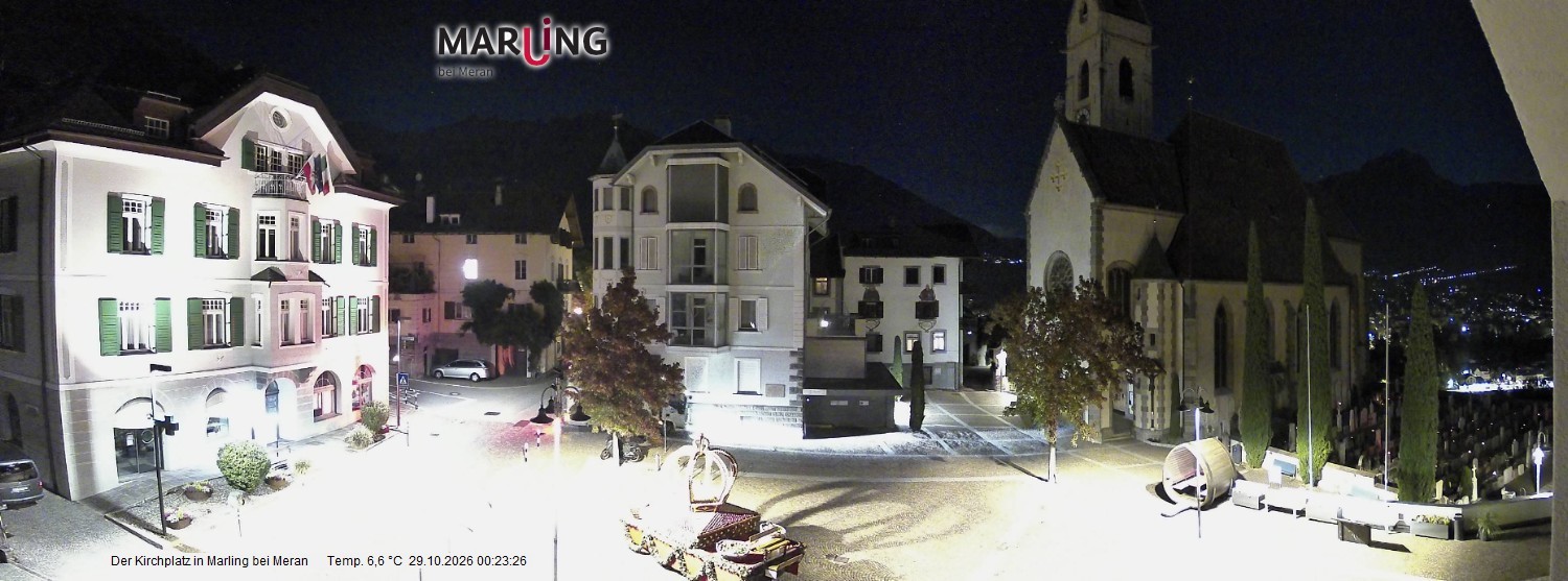 Archiv Foto Webcam Pfarrkirche Maria Himmelfahrt Marling