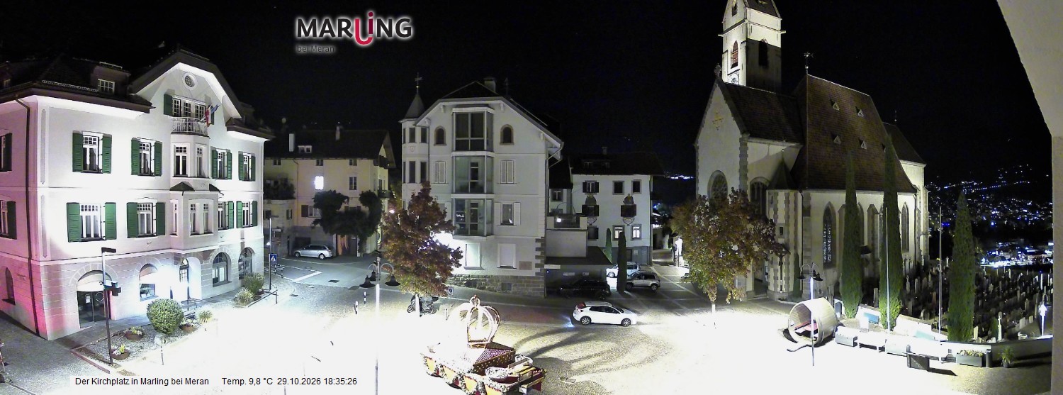 Archiv Foto Webcam Pfarrkirche Maria Himmelfahrt Marling