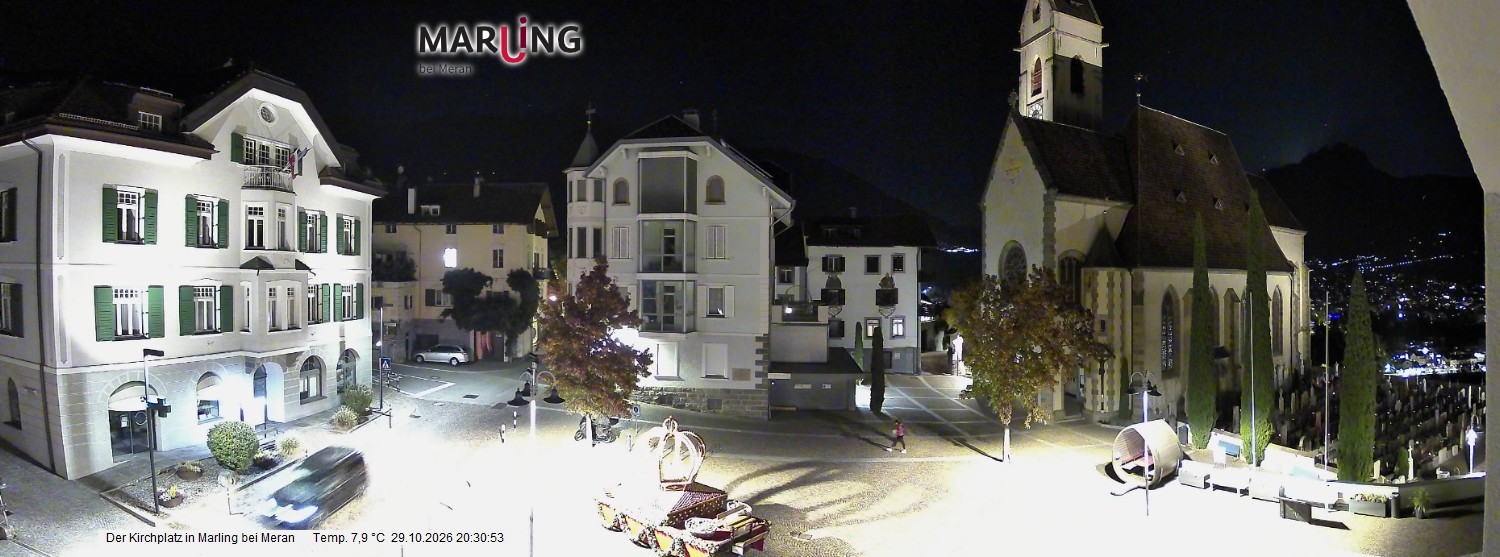 Archiv Foto Webcam Pfarrkirche Maria Himmelfahrt Marling
