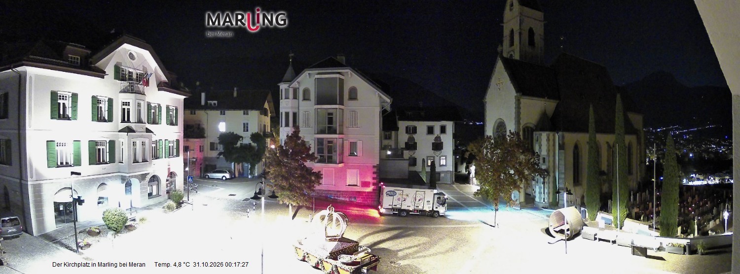 Archiv Foto Webcam Pfarrkirche Maria Himmelfahrt Marling