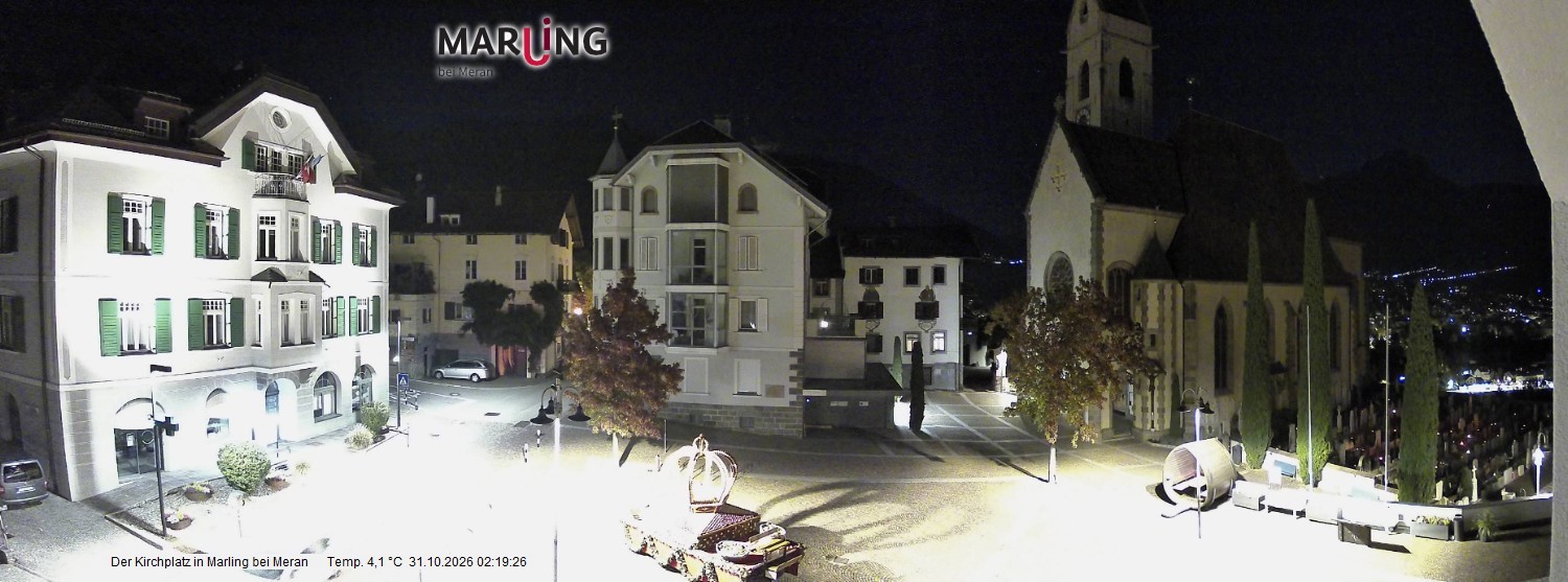 Archiv Foto Webcam Pfarrkirche Maria Himmelfahrt Marling