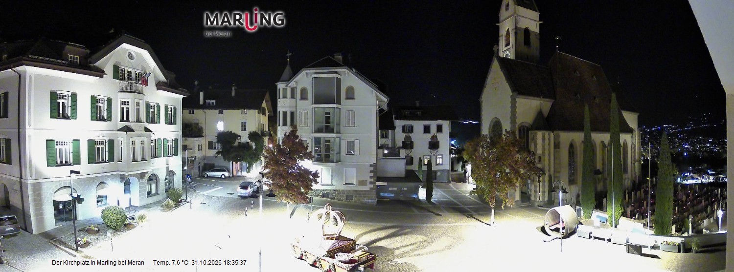 Archiv Foto Webcam Pfarrkirche Maria Himmelfahrt Marling