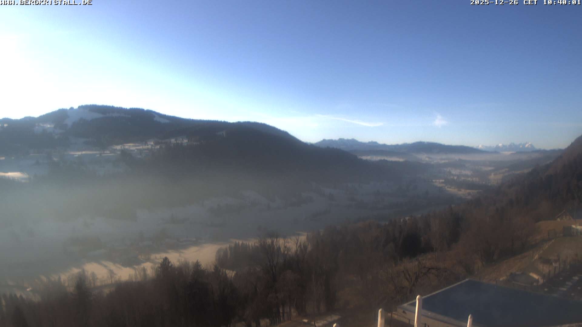 Archiv Foto Webcam Blick vom Hotel Bergkristall in Oberstaufen