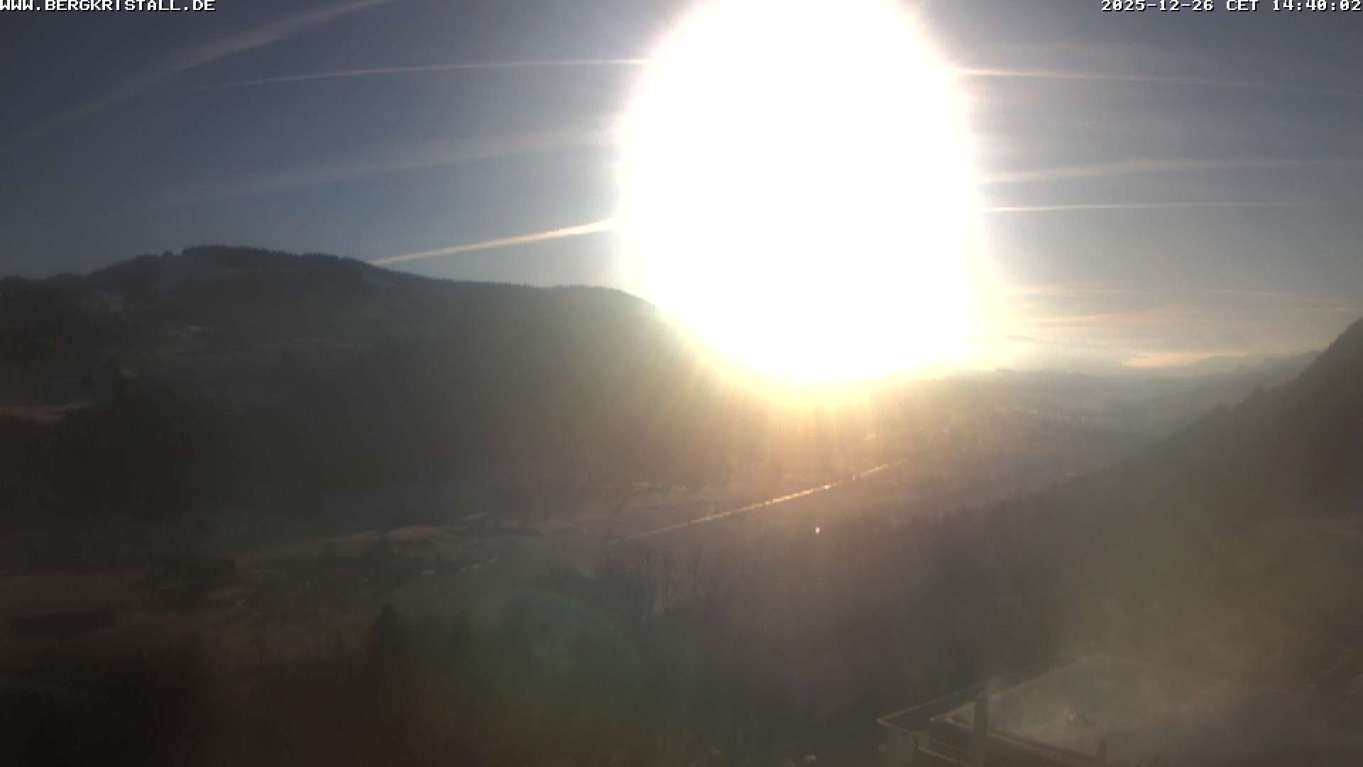 Archiv Foto Webcam Blick vom Hotel Bergkristall in Oberstaufen