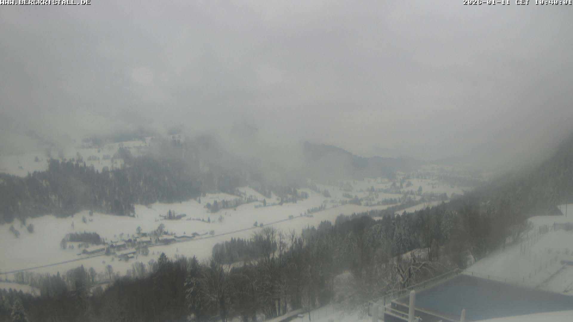 Archiv Foto Webcam Blick vom Hotel Bergkristall in Oberstaufen