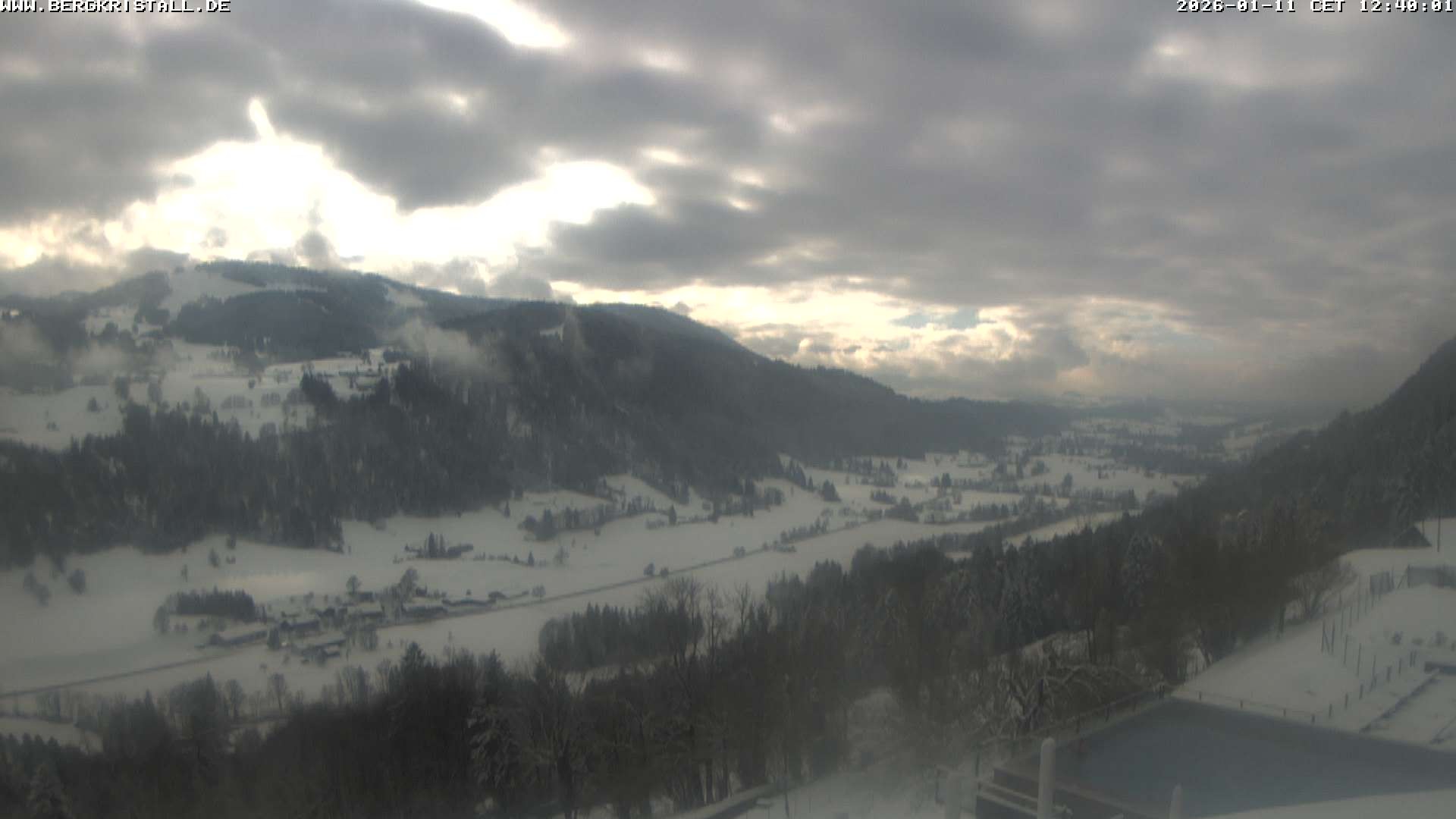 Archiv Foto Webcam Blick vom Hotel Bergkristall in Oberstaufen