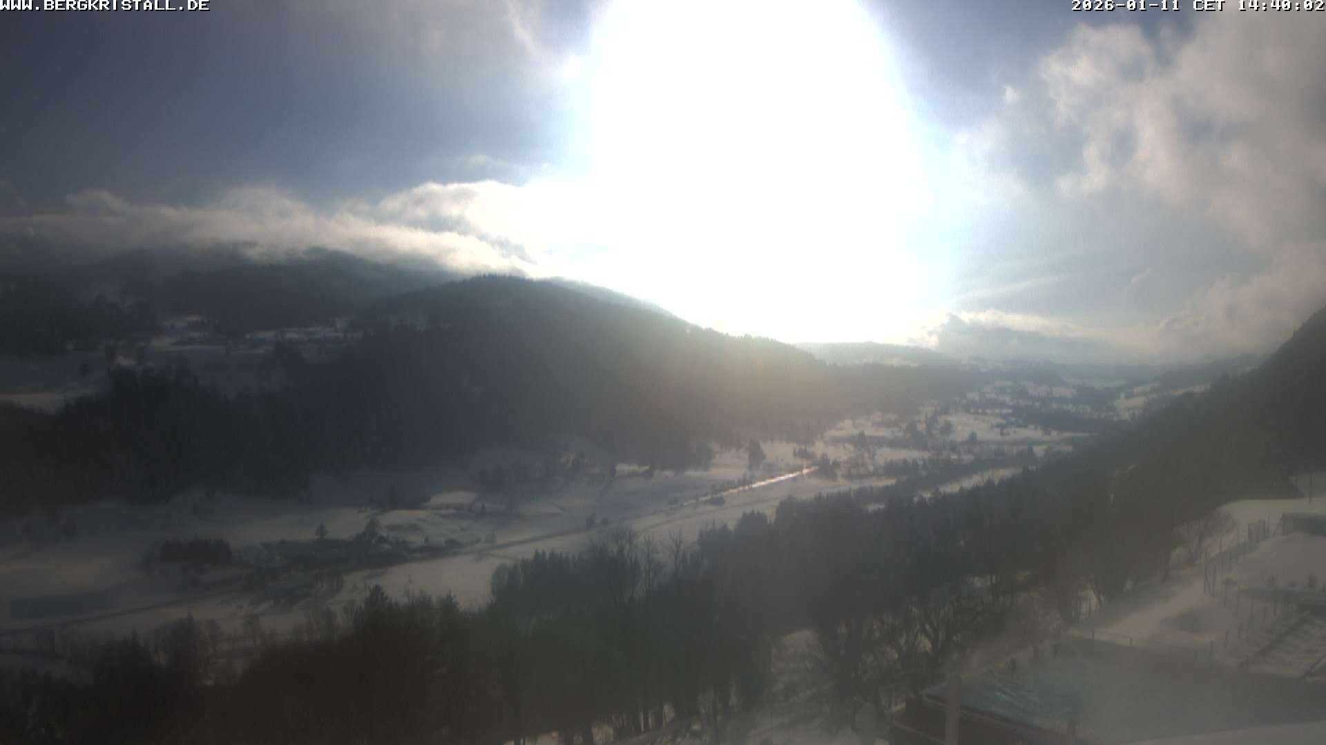 Archiv Foto Webcam Blick vom Hotel Bergkristall in Oberstaufen