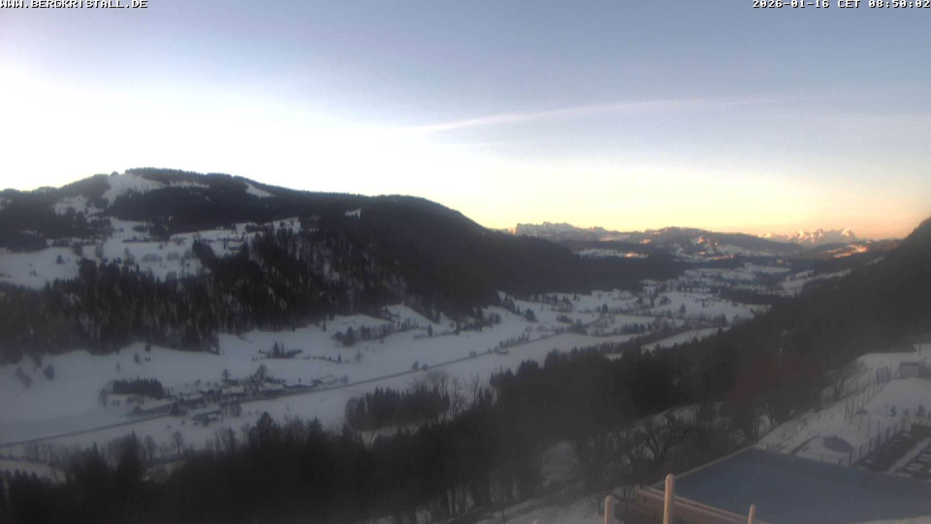 Archived image Webcam View of Hotel Bergkristall