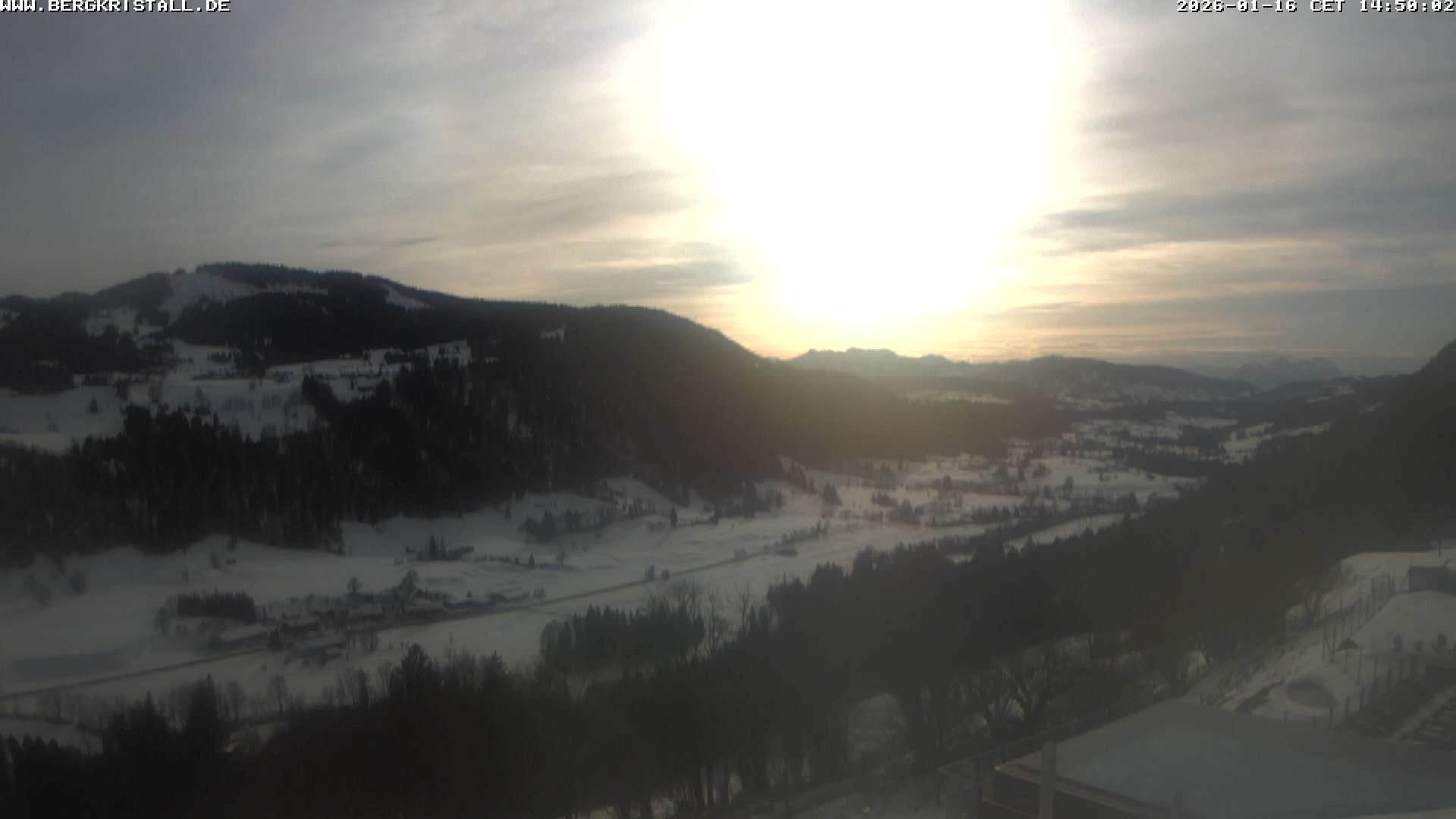 Archiv Foto Webcam Blick vom Hotel Bergkristall in Oberstaufen