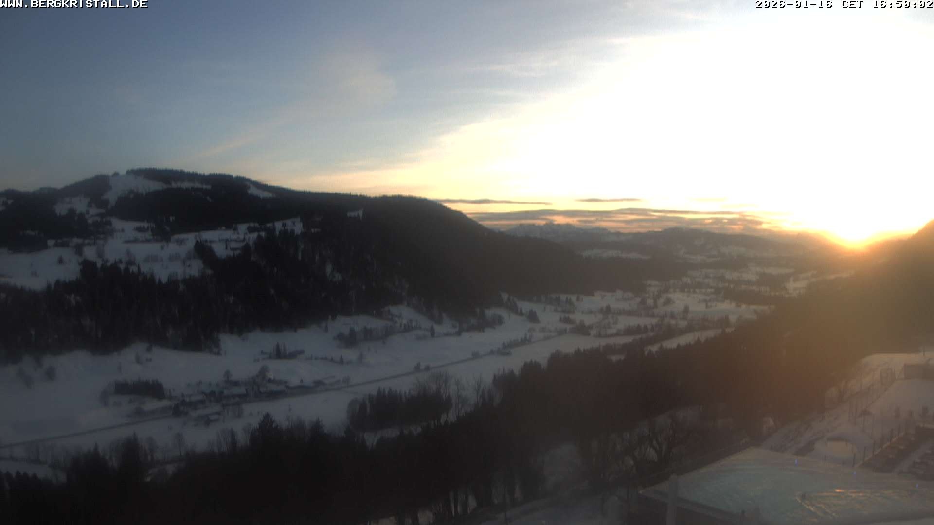 Archiv Foto Webcam Blick vom Hotel Bergkristall in Oberstaufen