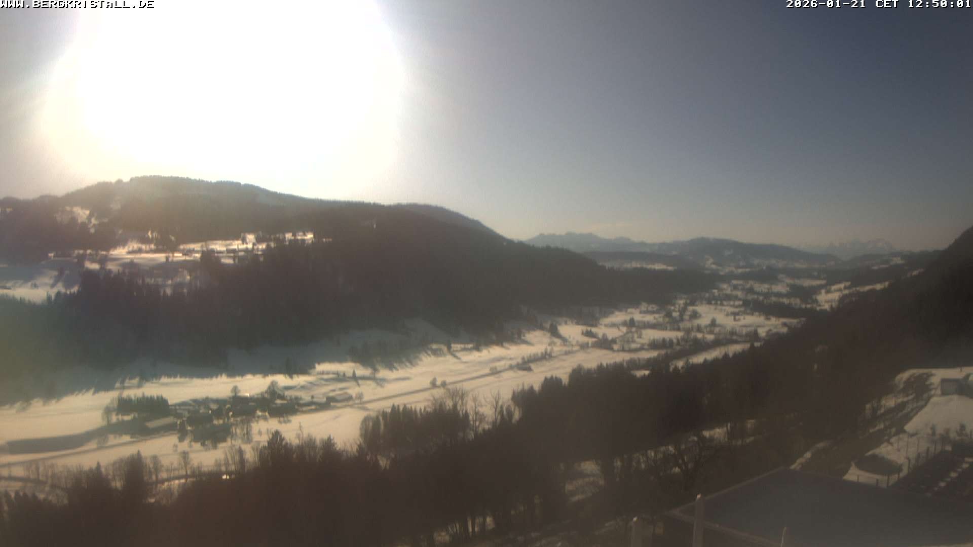 Archiv Foto Webcam Blick vom Hotel Bergkristall in Oberstaufen