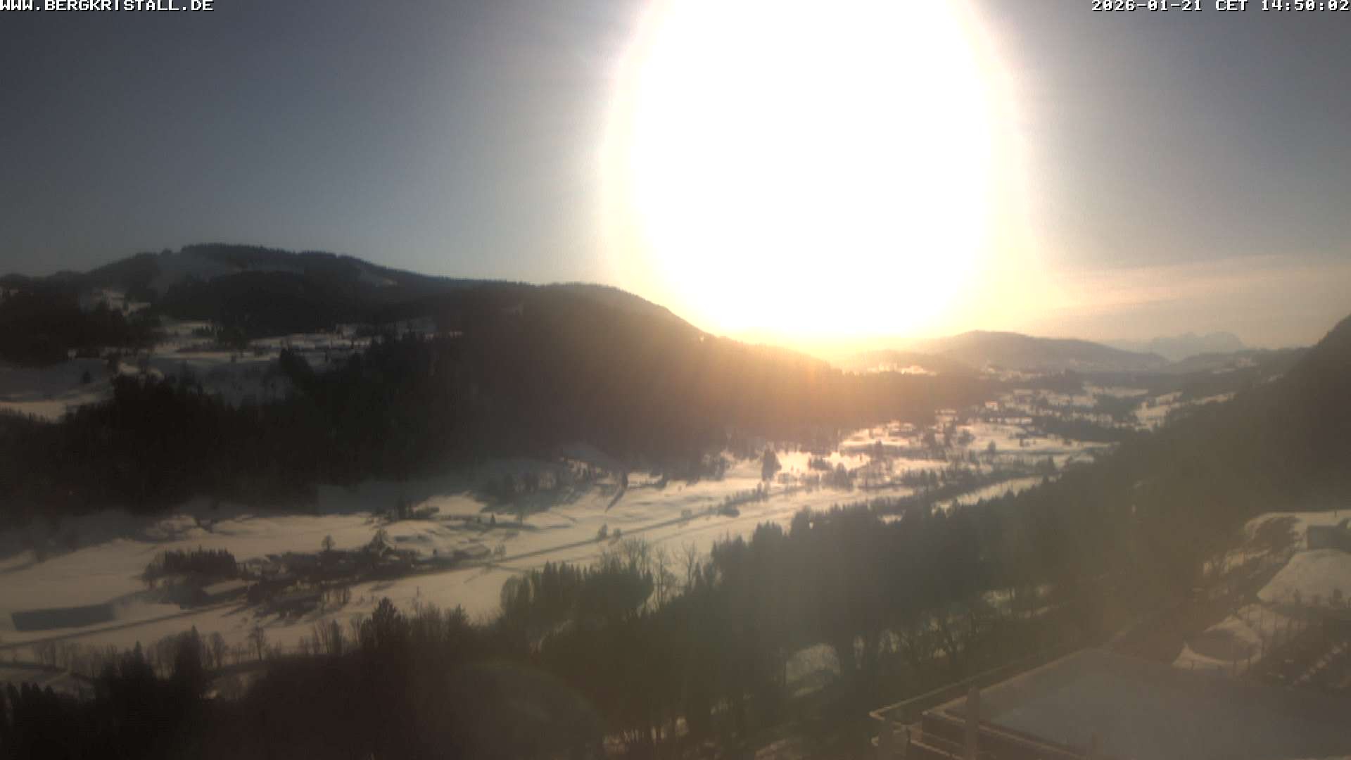 Archiv Foto Webcam Blick vom Hotel Bergkristall in Oberstaufen