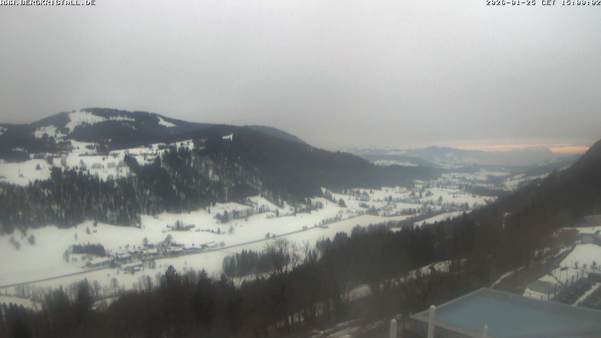 Archived image Webcam View of Hotel Bergkristall