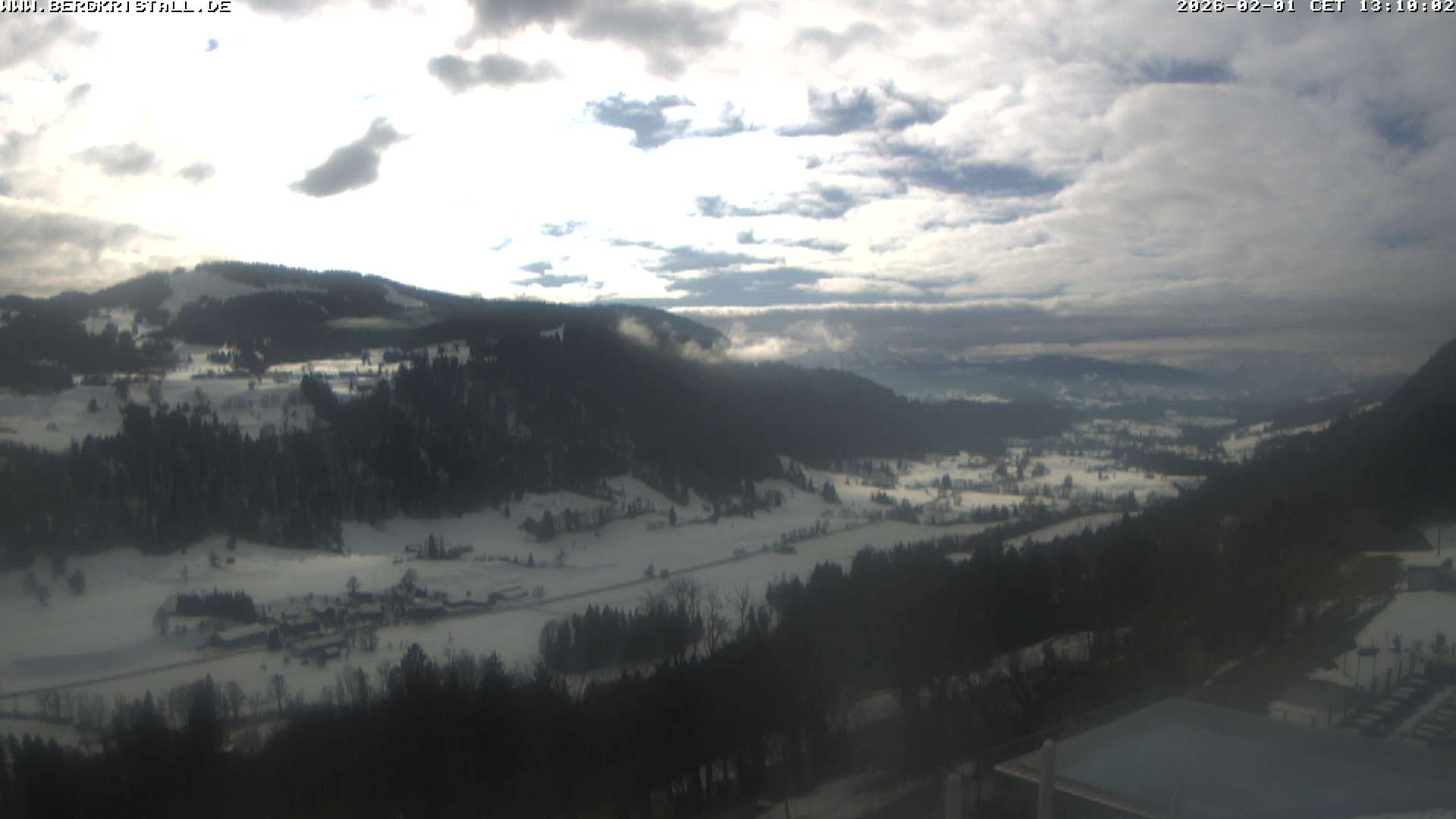 Archiv Foto Webcam Blick vom Hotel Bergkristall in Oberstaufen